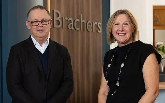 Neil Lloyd CEO of Lawfront and Joanna Worby Managing Partner of Brachers Neil Lloyd CEO of Lawfront and Joanna Worby Managing Partner of Brachers