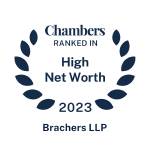 chambers logo ranked in high net worth 2023 brachers llp