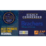 highly commended by probate law firm regional logo