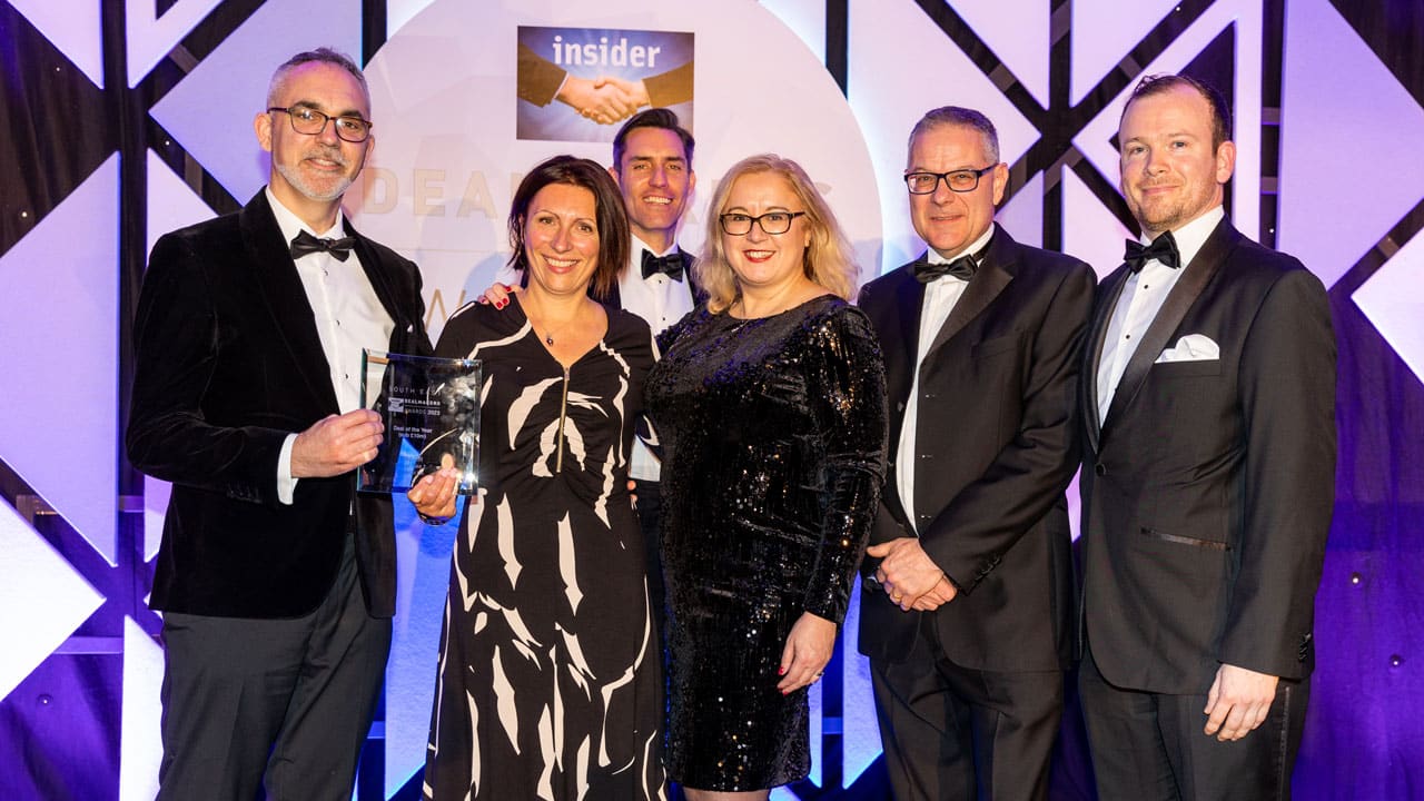 Claire Williams and others collecting the award for deal of the year
